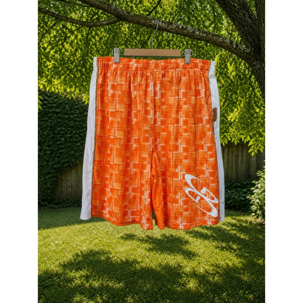 BOOMBAH Athletic Shorts Men's 3XL Orange Performance Training Gym Workout Shorts